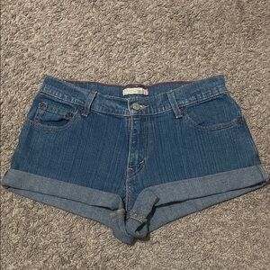 Signature by Levi Strauss Blue Denim Cuffed Women's Shorts